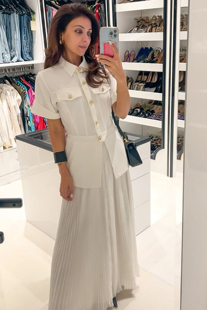 Nriti Shah In Our Ivory Safari Set - ANI CLOTHING