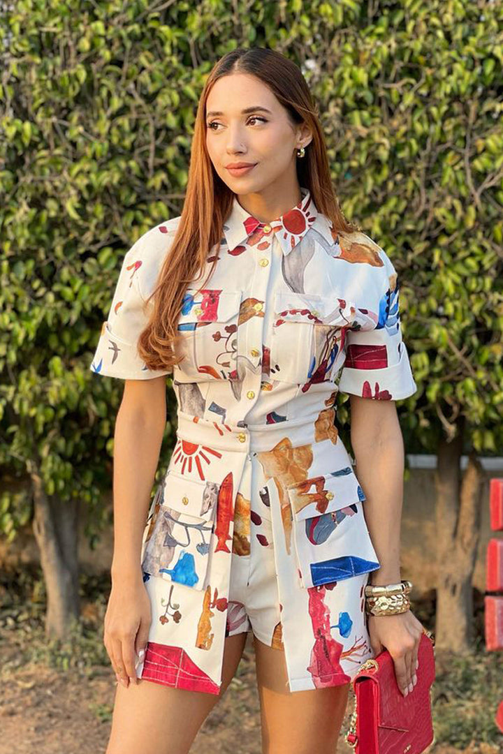 Ria Malhotra In Our Bourbon Skomper - ANI CLOTHING