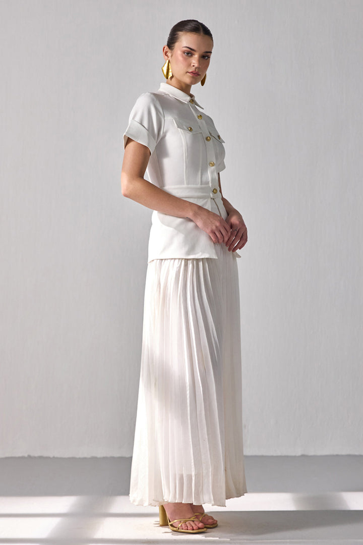 Smridhi Sibal In Our Ivory Safari Set - ANI CLOTHING