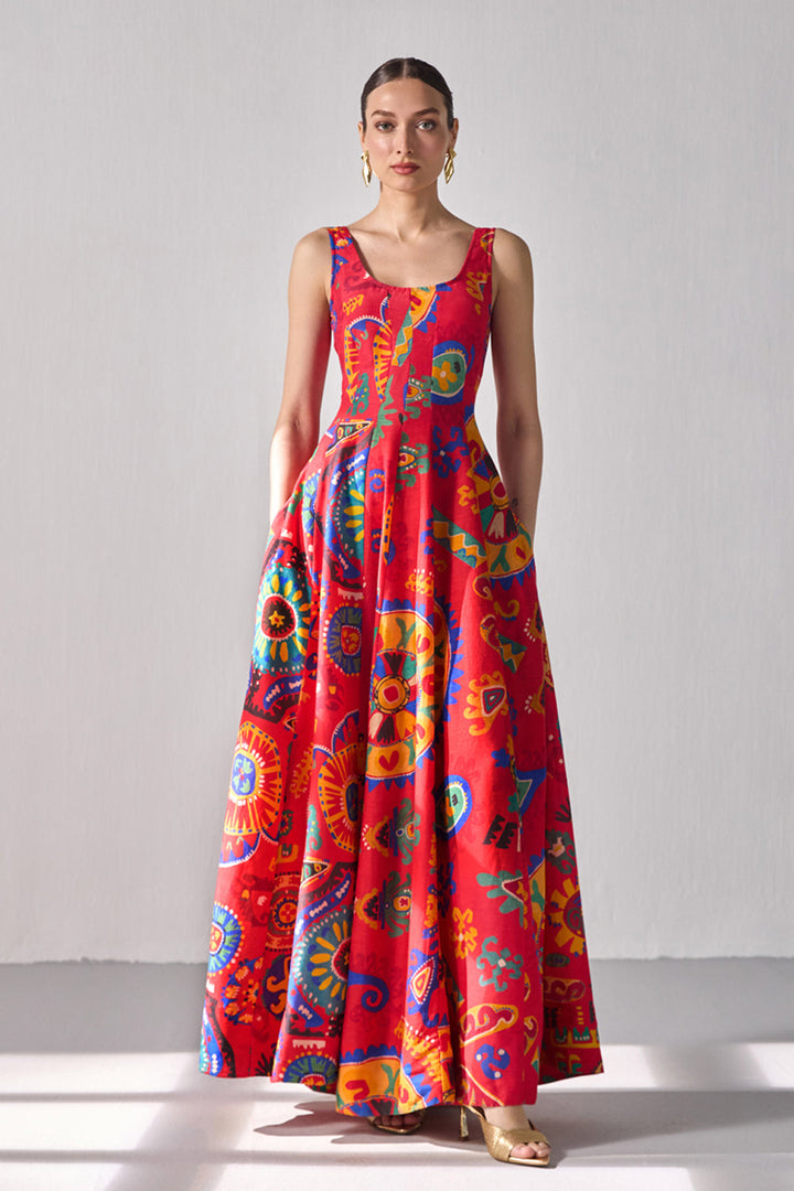 Kai Flared Maxi Dress - ANI CLOTHING