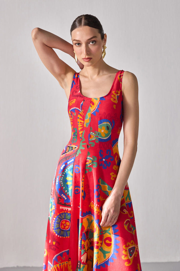 Kai Flared Maxi Dress - ANI CLOTHING