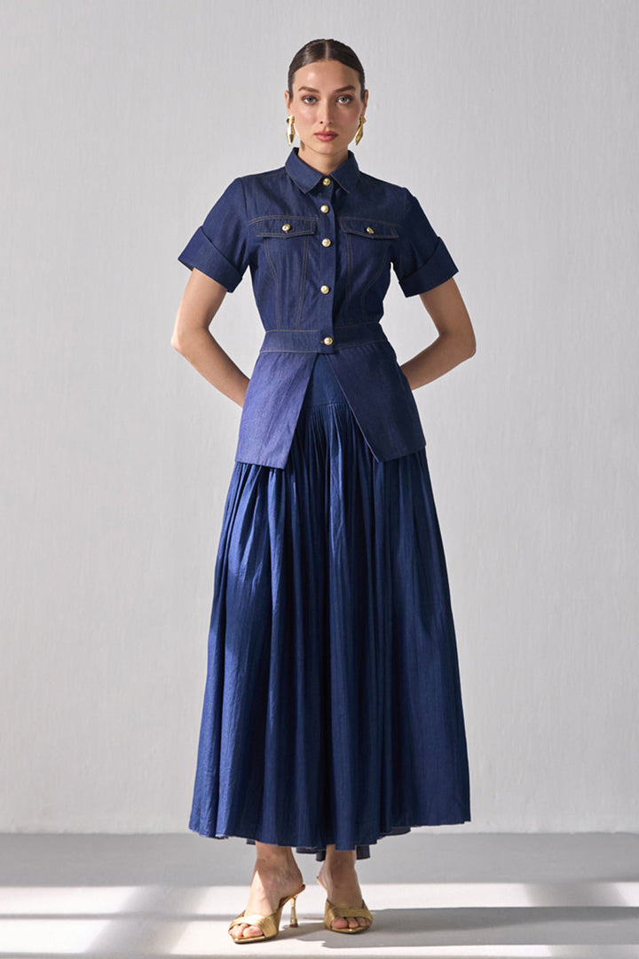 Denim Safari Set - ANI CLOTHING