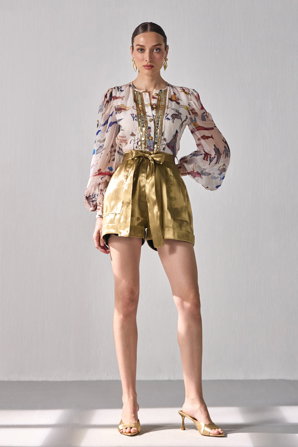 Bourbon Gold Romper - ANI CLOTHING