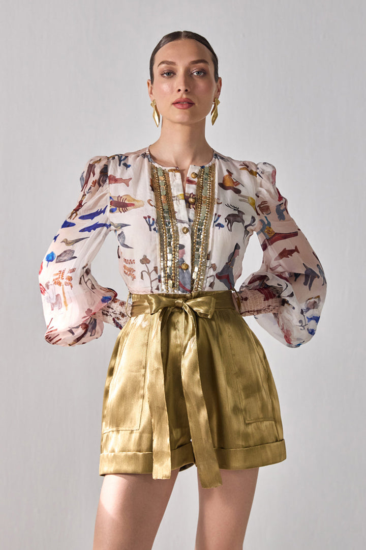 Bourbon Gold Romper - ANI CLOTHING