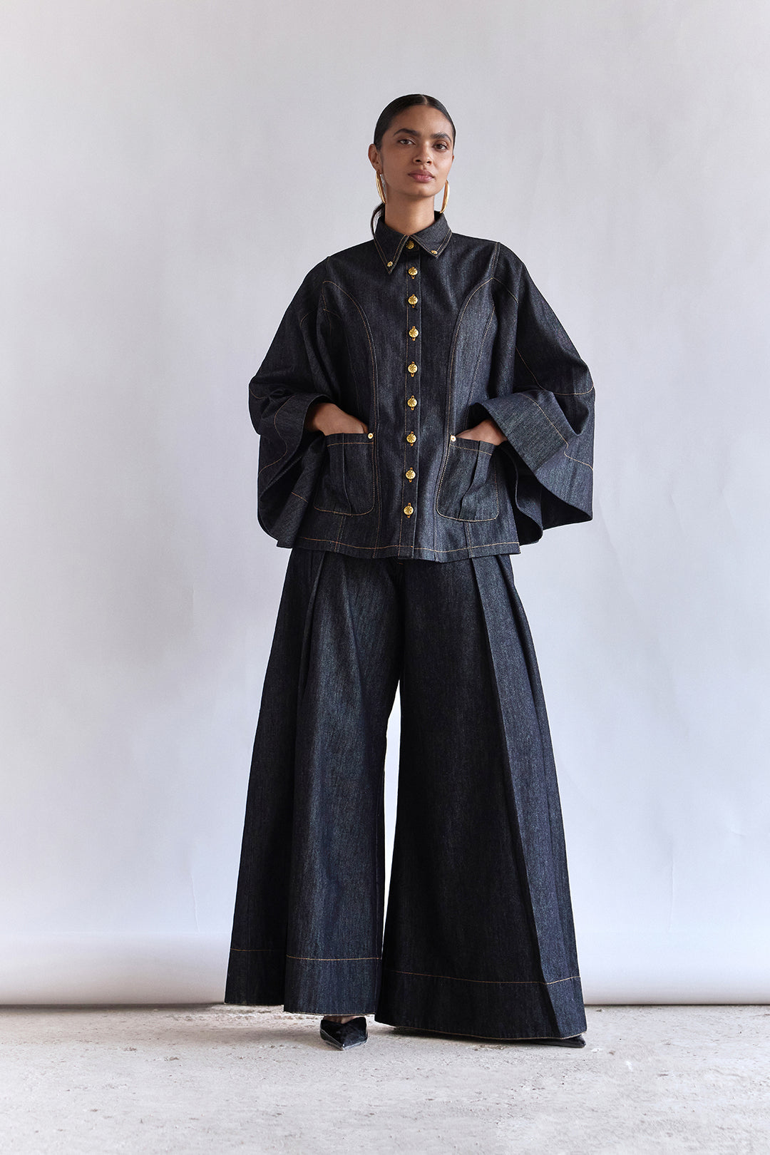 Miro Cape Top - ANI CLOTHING