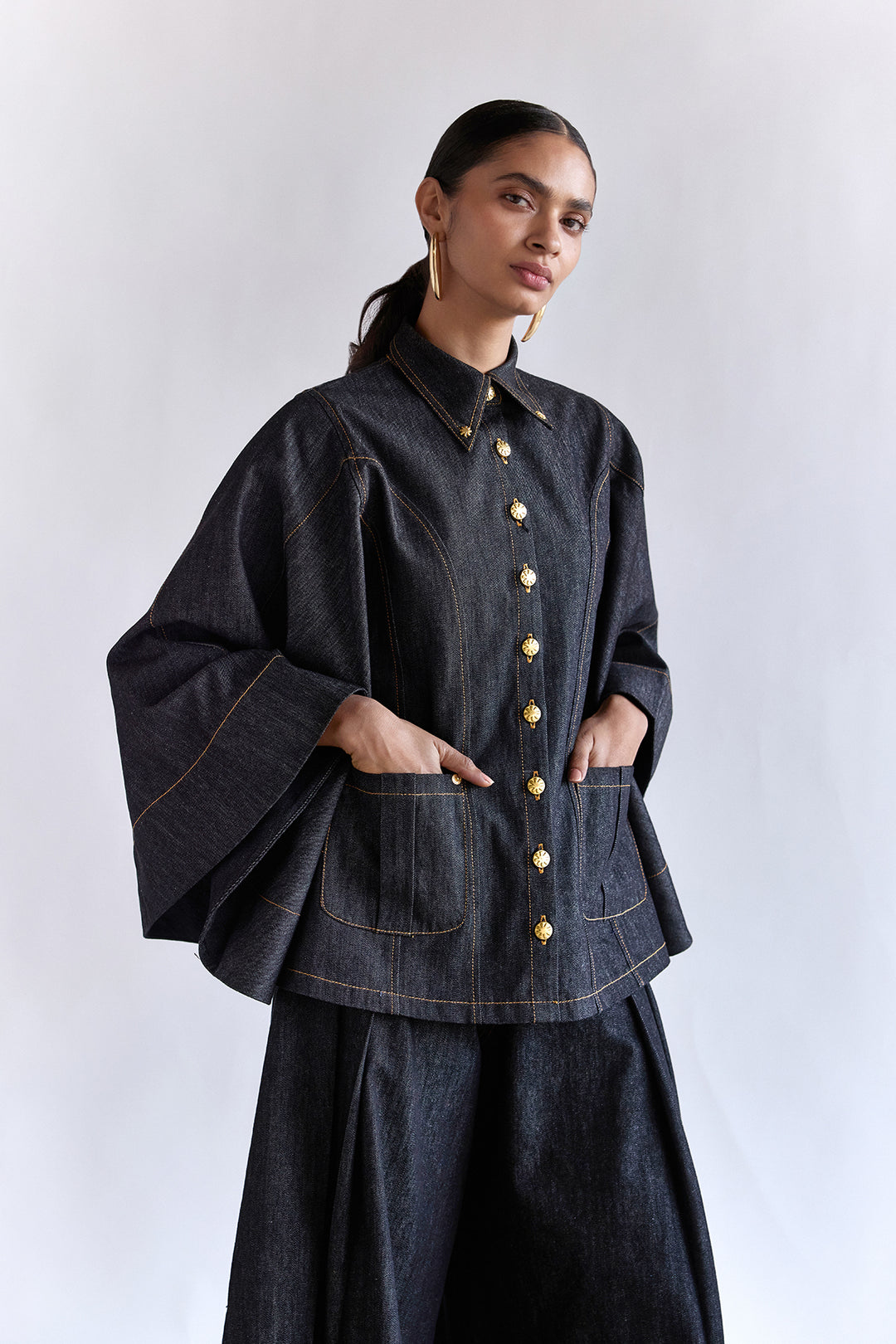 Miro Cape Top - ANI CLOTHING