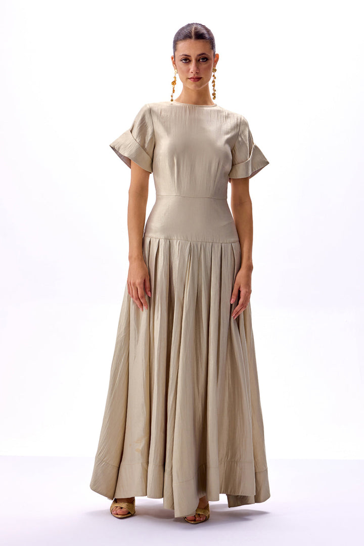 Moonlit Champagne Dress - ANI CLOTHING