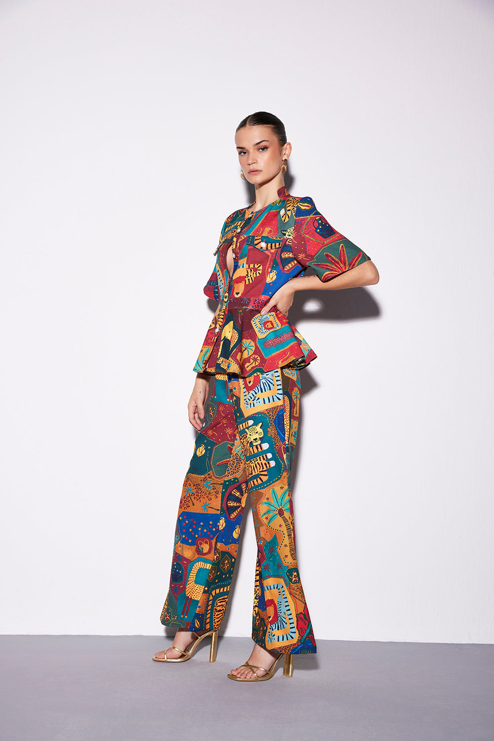 Cocora Contrast Trousers - ANI CLOTHING