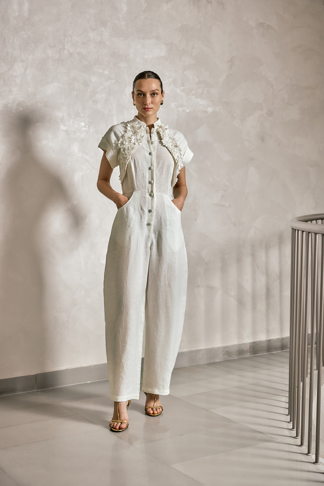 Ivory Jumpsuit - ANI CLOTHING