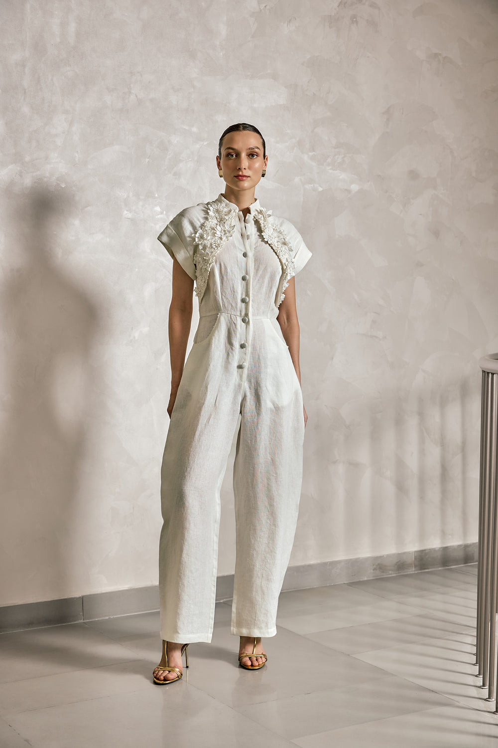 Ivory Jumpsuit - ANI CLOTHING