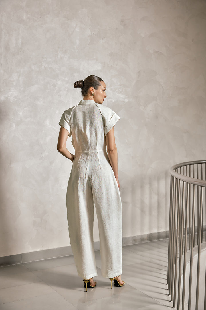 Ivory Jumpsuit - ANI CLOTHING