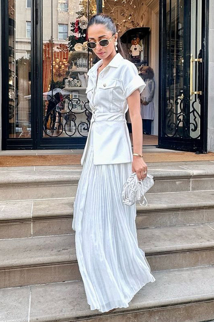 Smridhi Sibal In Our Ivory Safari Set - ANI CLOTHING