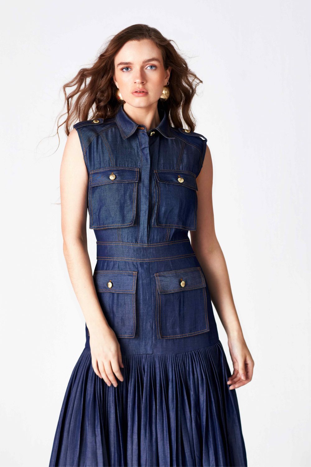 Aashna Shroff In Our Safari Pleat Dress - ANI CLOTHING